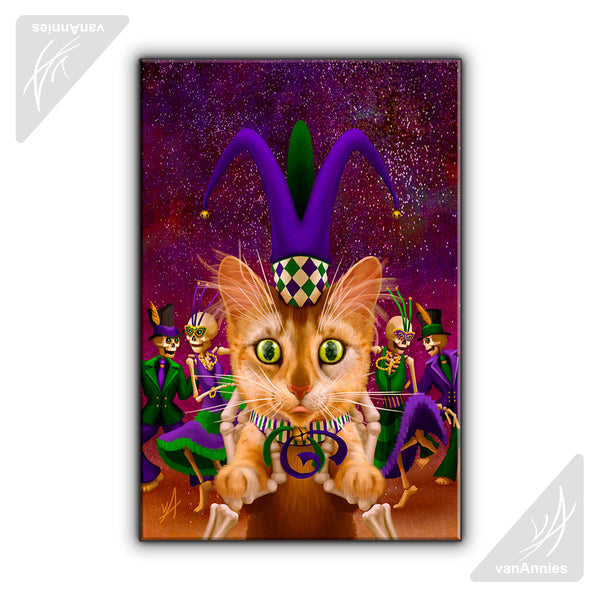 mardi gras canvas art