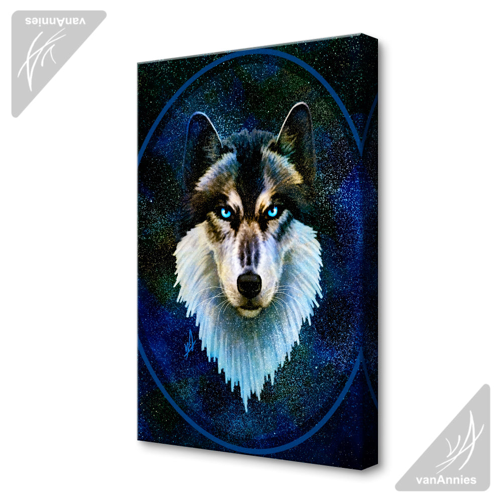 Wolf 359 Wrapped Canvas Print