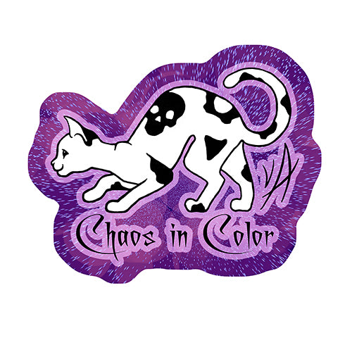 Chaos in Color Purple Logo Sticker (Reflective)