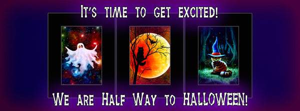 It's time to get excited, we are HALF WAY to HALLOWEEN!