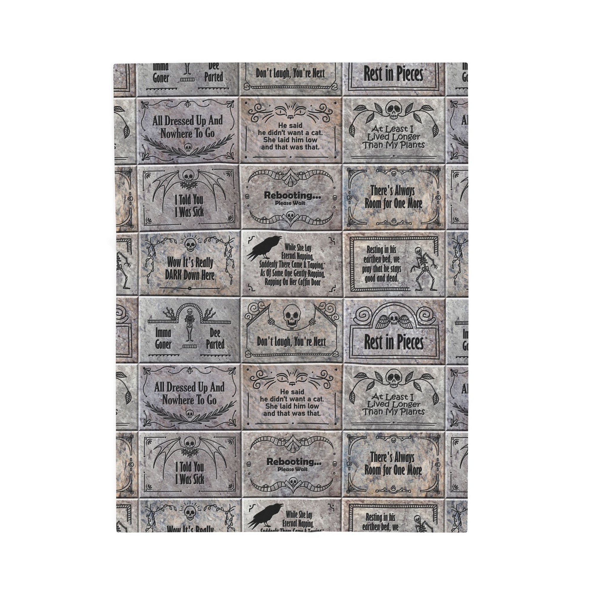 Earthen Bed Headstones - Soft Fleece Blanket (FREE SHIPPING)