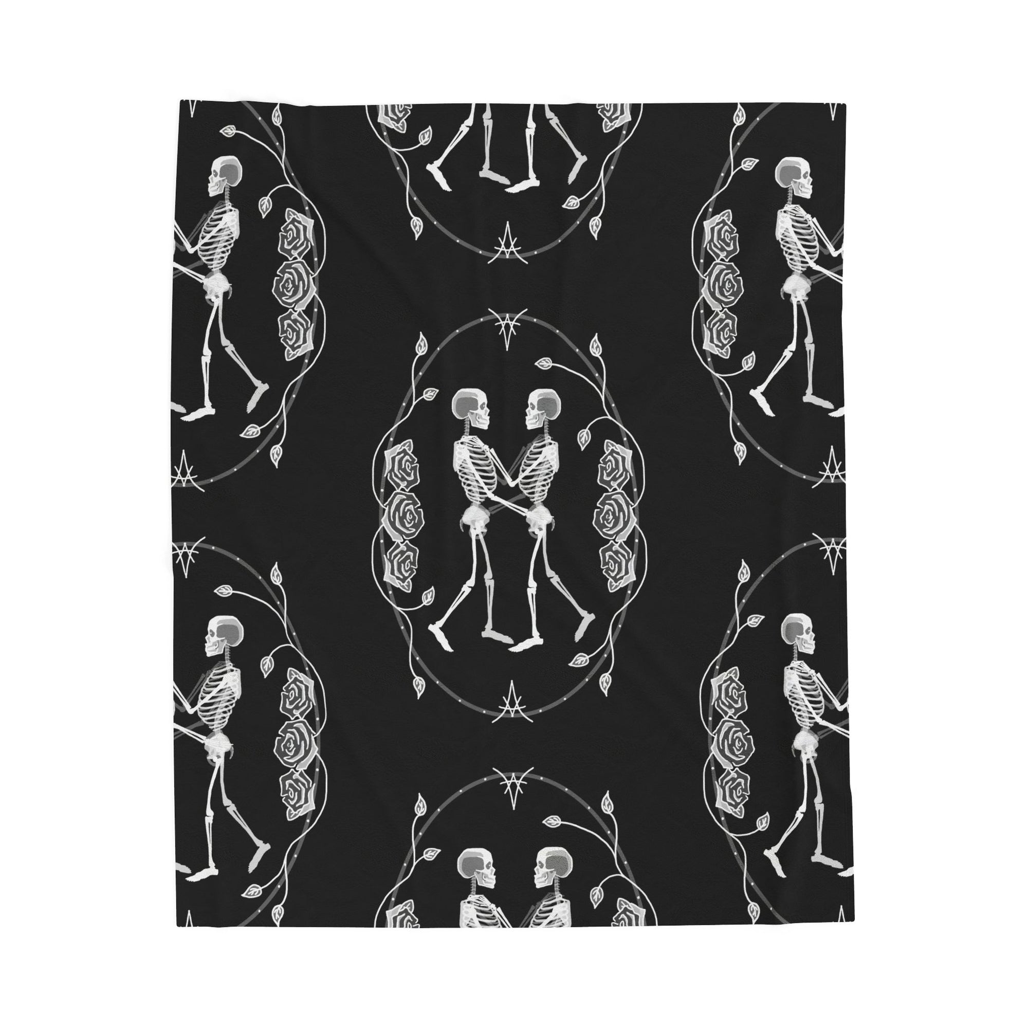 Til Death Do Us Part - Skeleton Couple Soft Fleece Blanket (FREE SHIPPING)