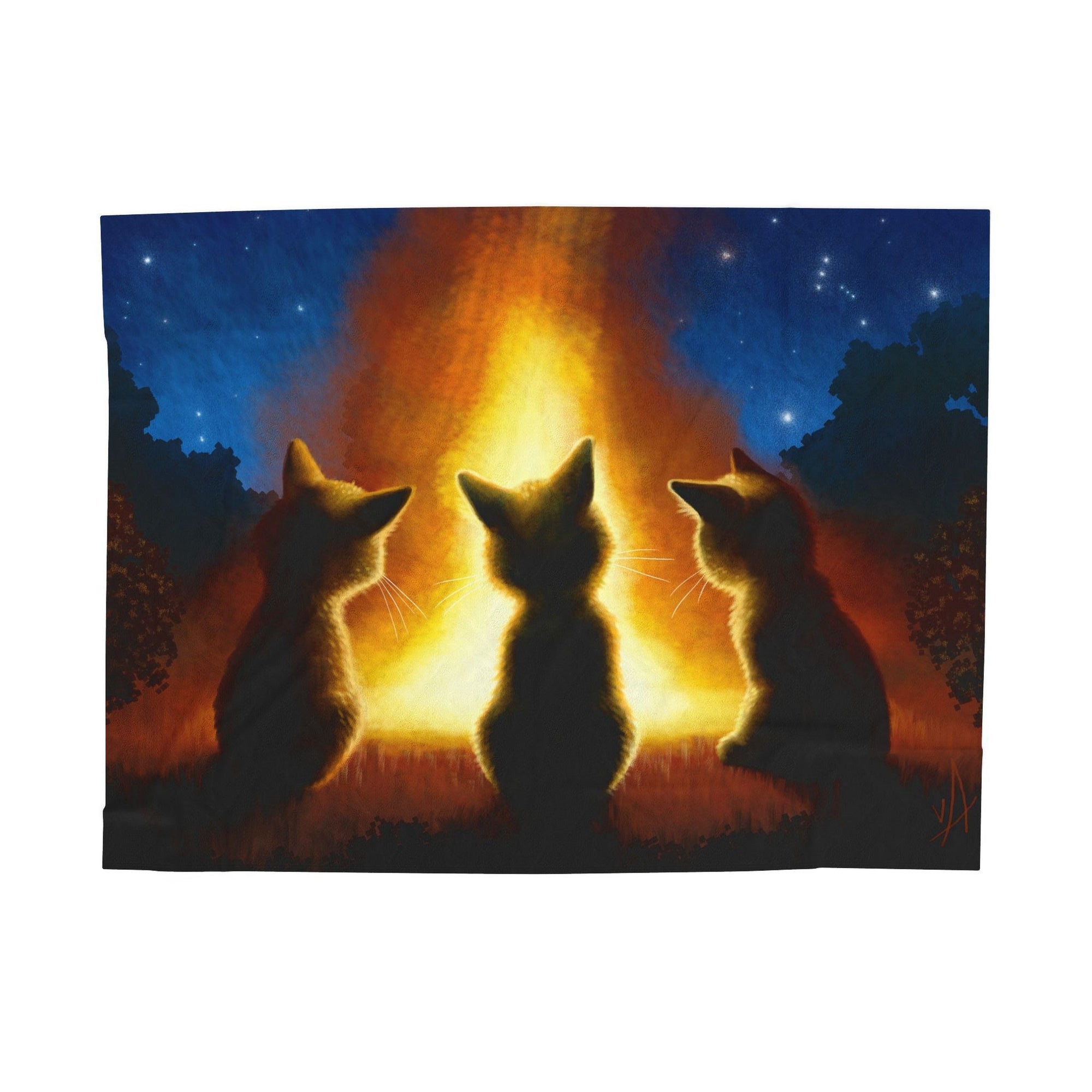 Orion's Fire - Soft Fleece Blanket