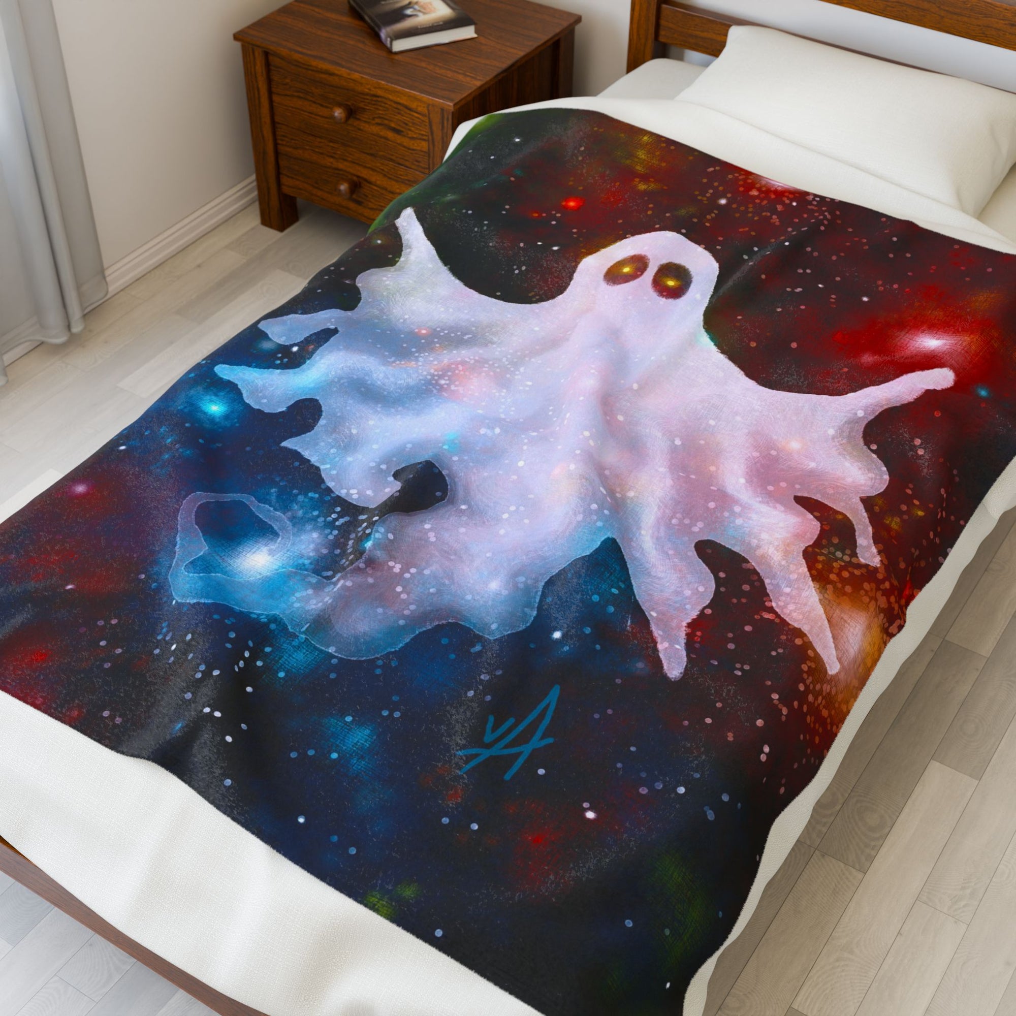 Gaseous Anomaly Outer Space Ghost - Soft Fleece Blanket