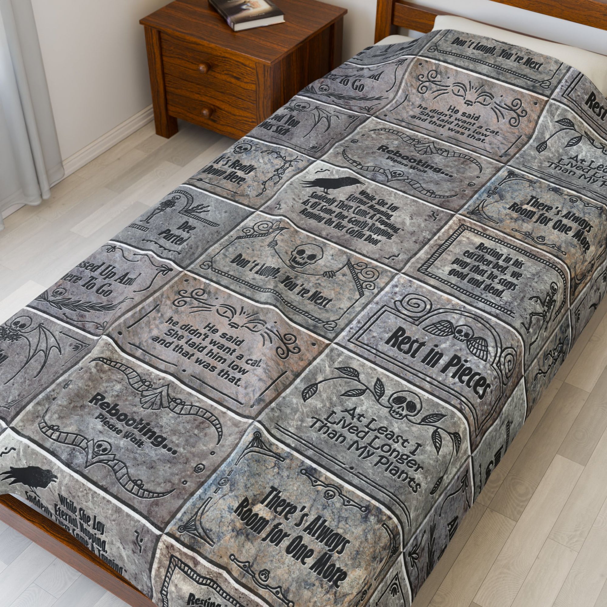 Earthen Bed Headstones - Soft Fleece Blanket (FREE SHIPPING)