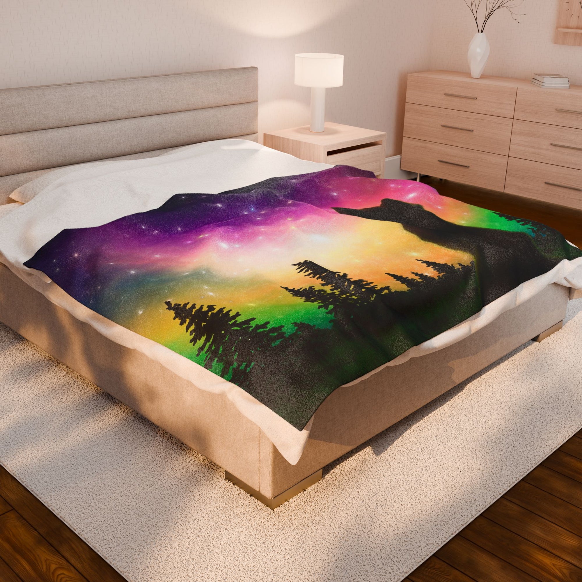 Aurora Full of Stars Soft Fleece Blanket (FREE SHIPPING)