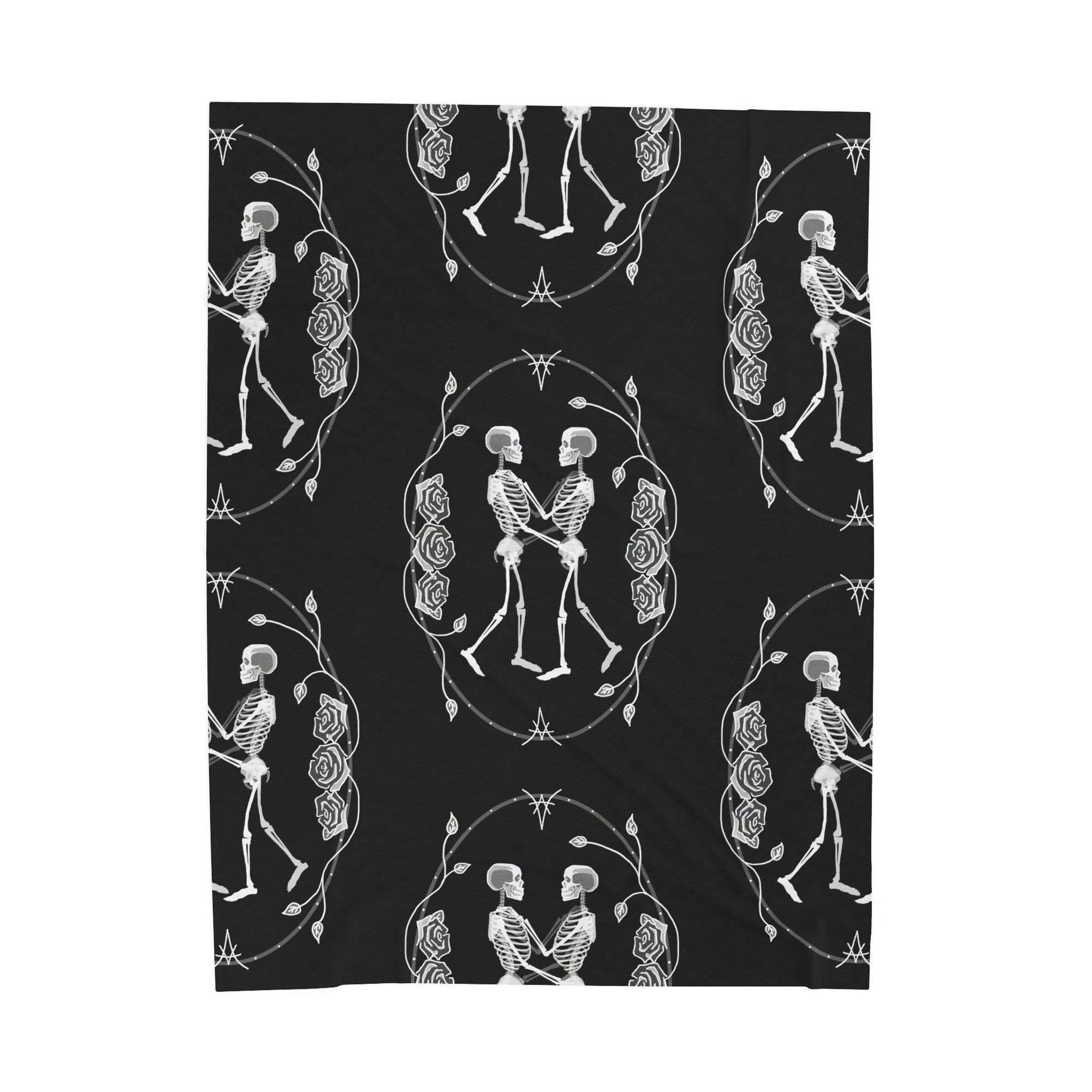 Til Death Do Us Part - Skeleton Couple Soft Fleece Blanket (FREE SHIPPING)