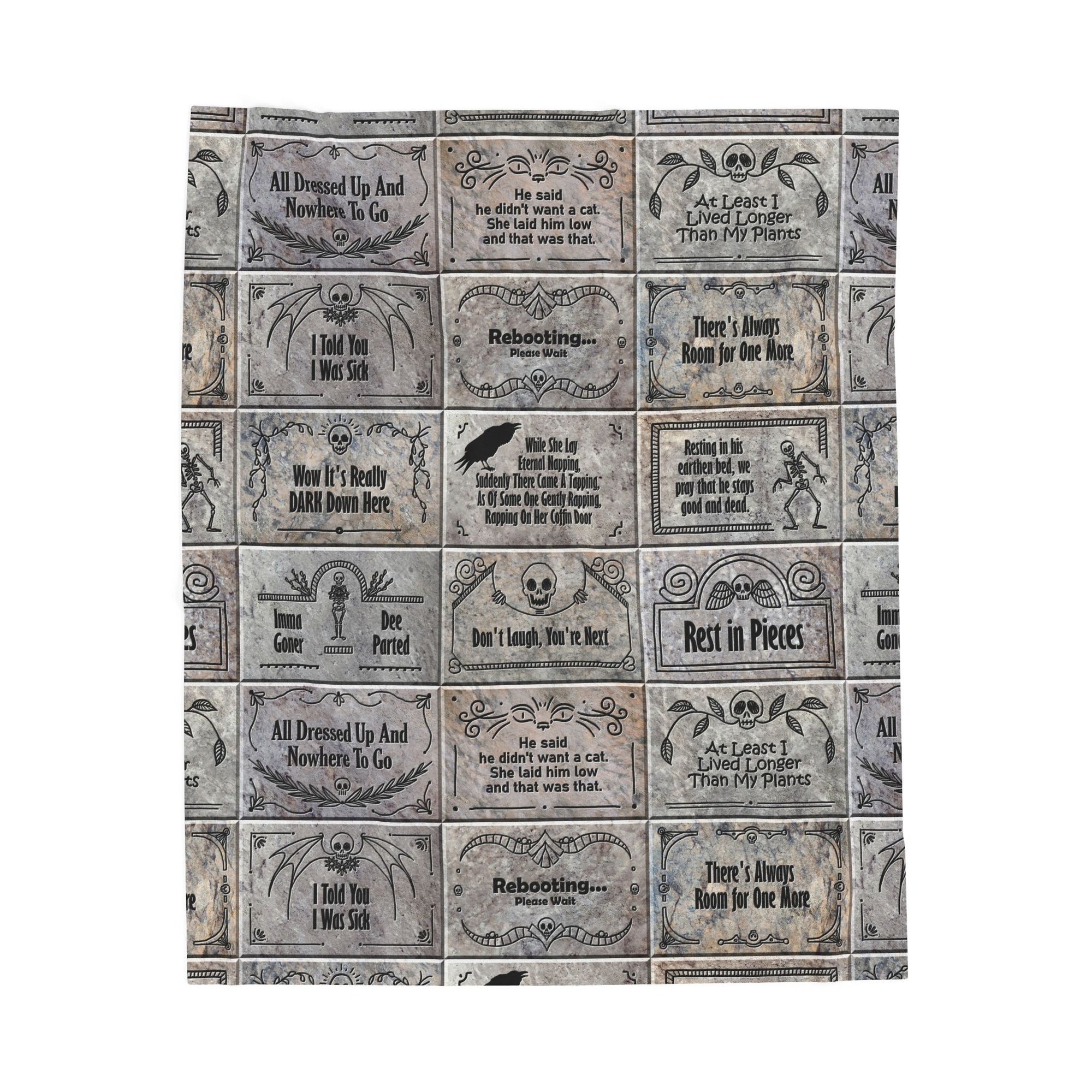 Earthen Bed Headstones - Soft Fleece Blanket (FREE SHIPPING)