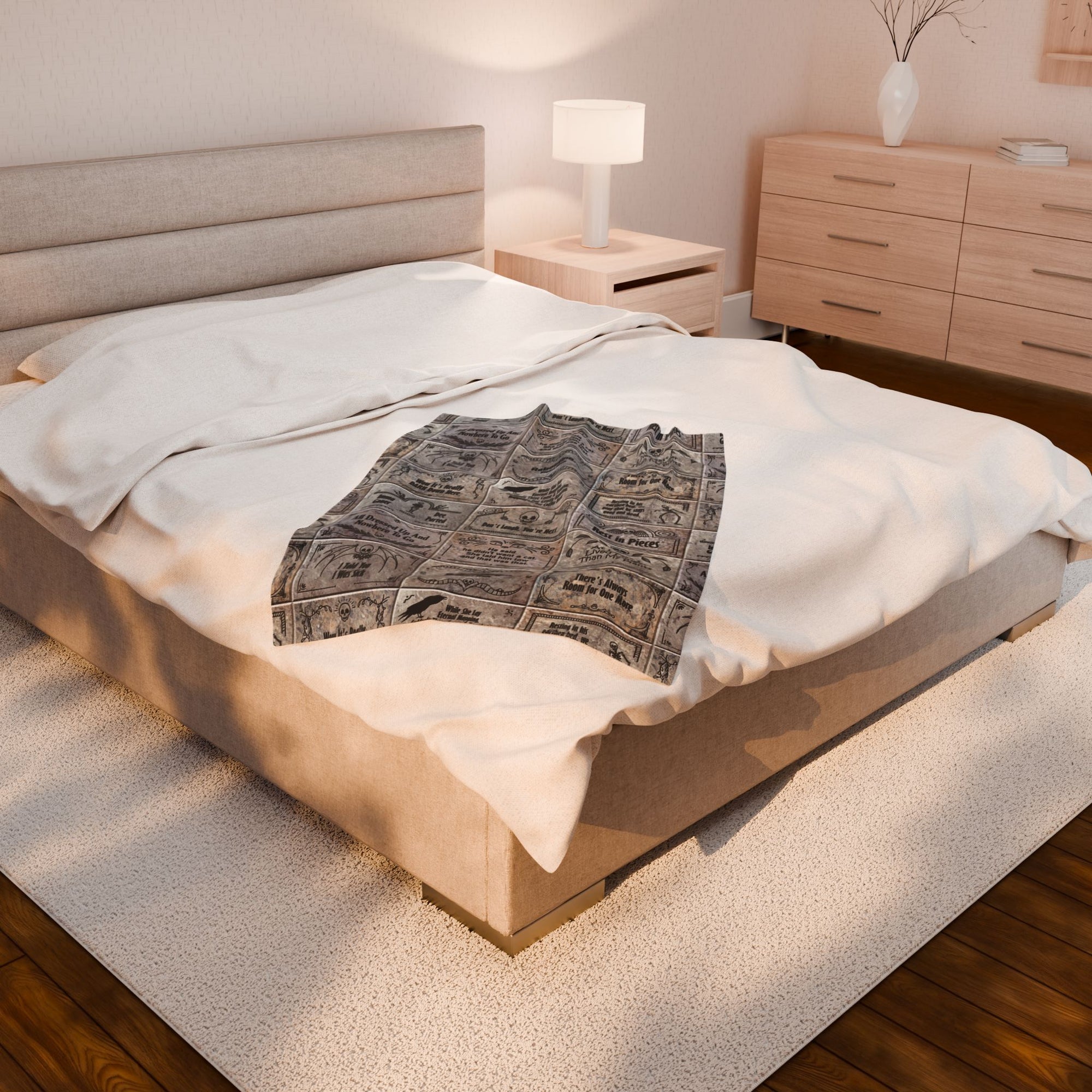 Earthen Bed Headstones - Soft Fleece Blanket (FREE SHIPPING)
