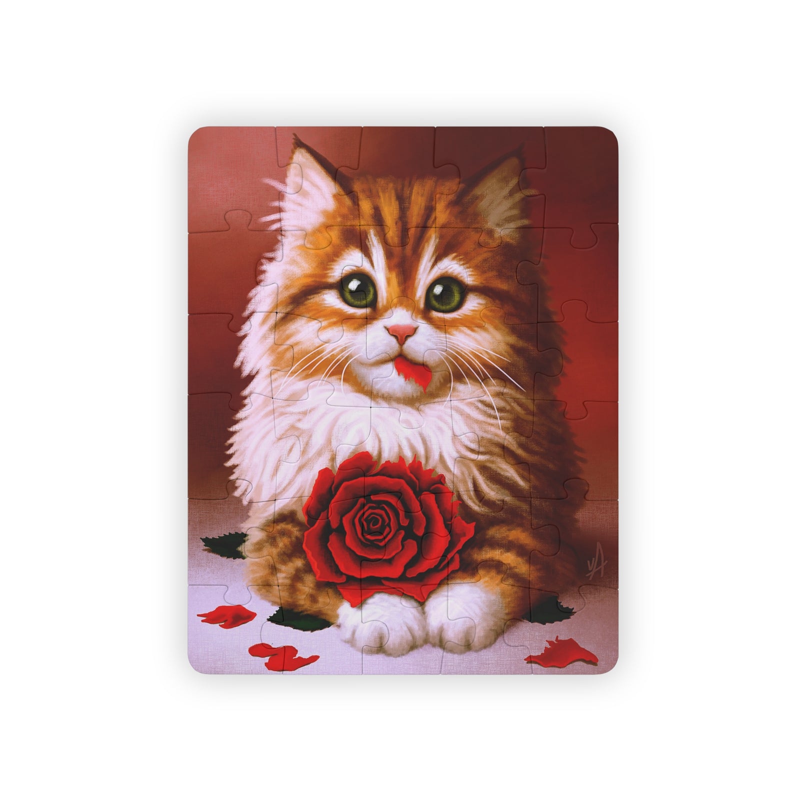 Kitten Loves You - Large Piece Puzzle (Free Shipping)