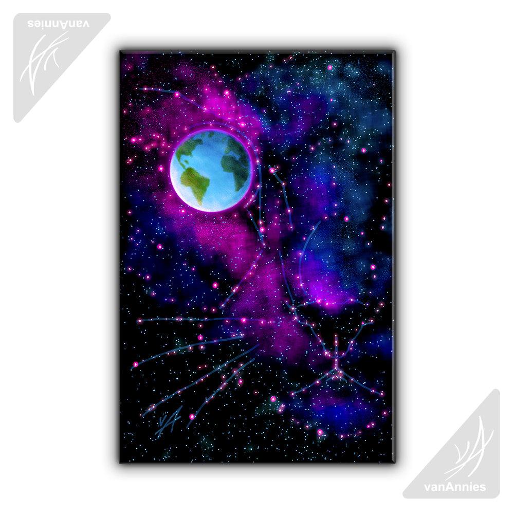 World of Cats Wrapped Canvas Print