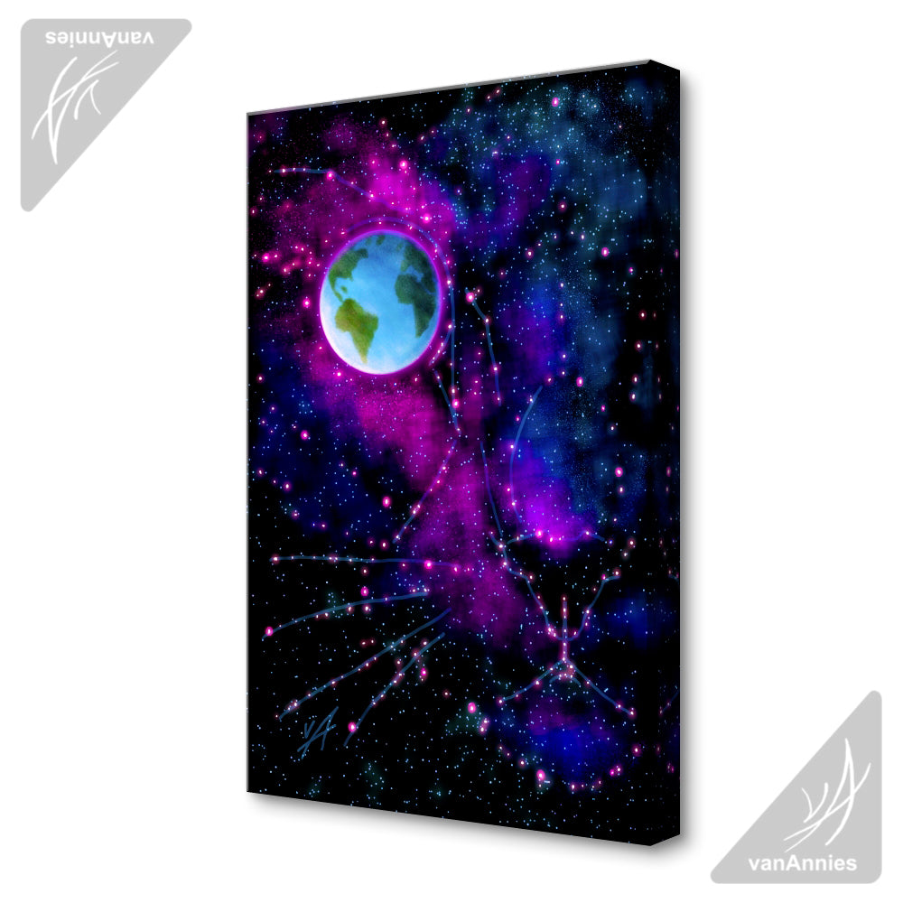 World of Cats Wrapped Canvas Print