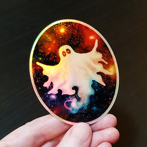 Gaseous Anomaly Ghost Sticker (Reflective)