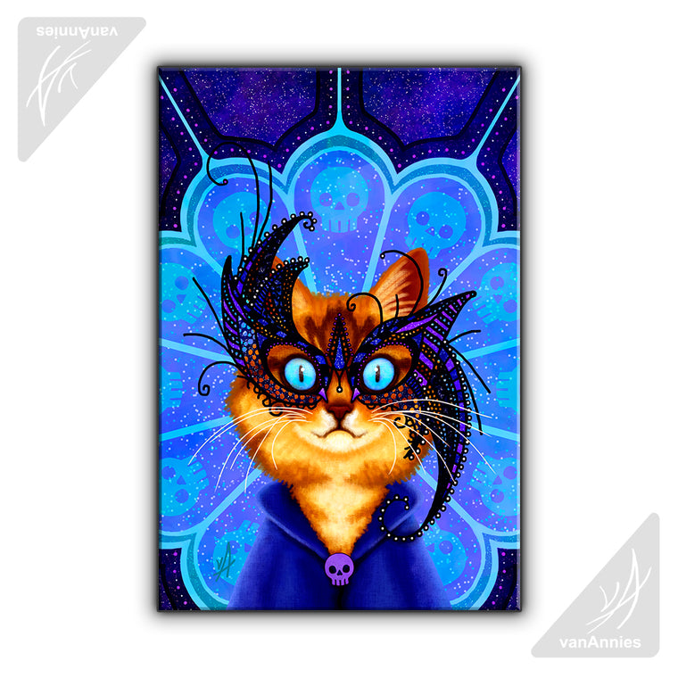 Midnight Masque Wrapped Canvas Print