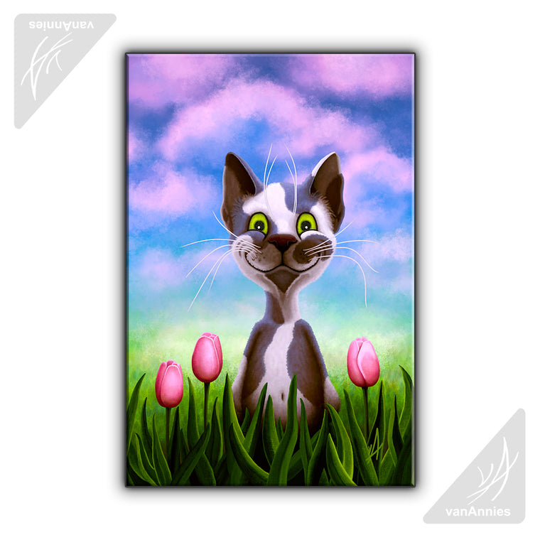 Tulip Wrapped Canvas Print