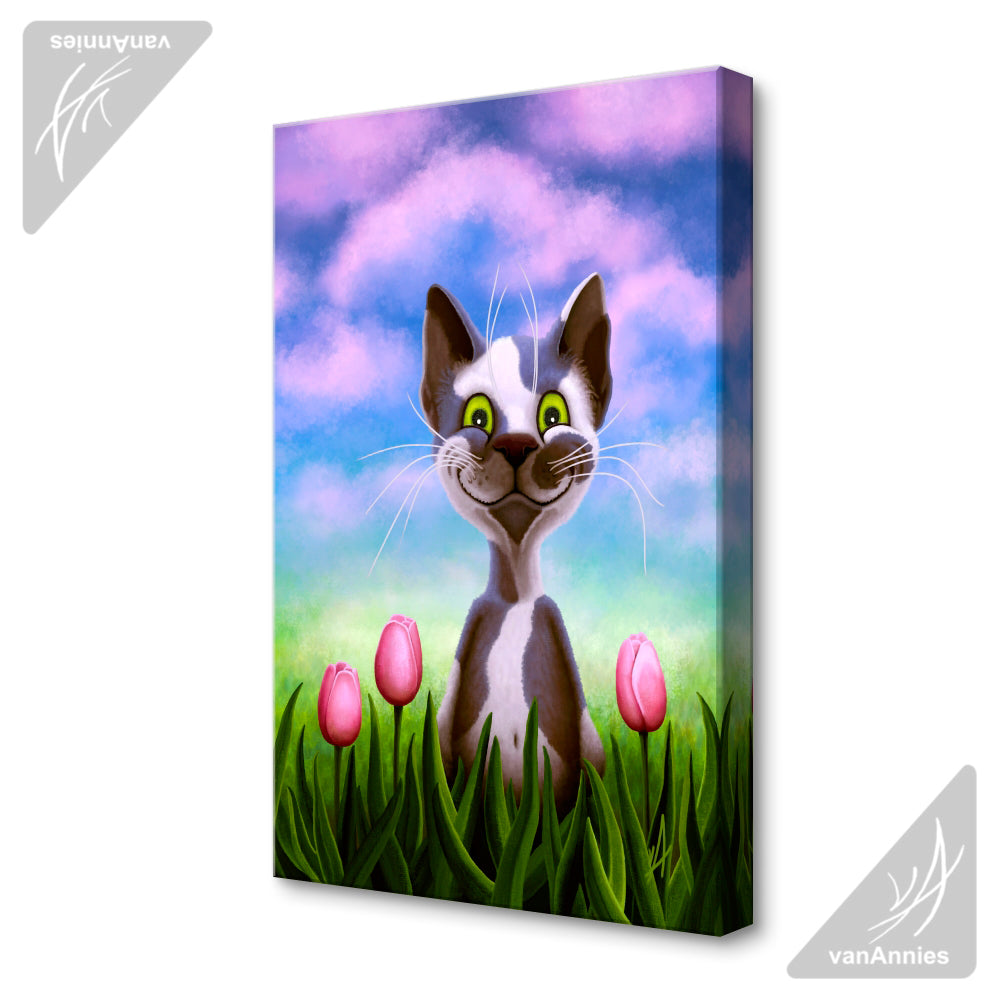Tulip Wrapped Canvas Print
