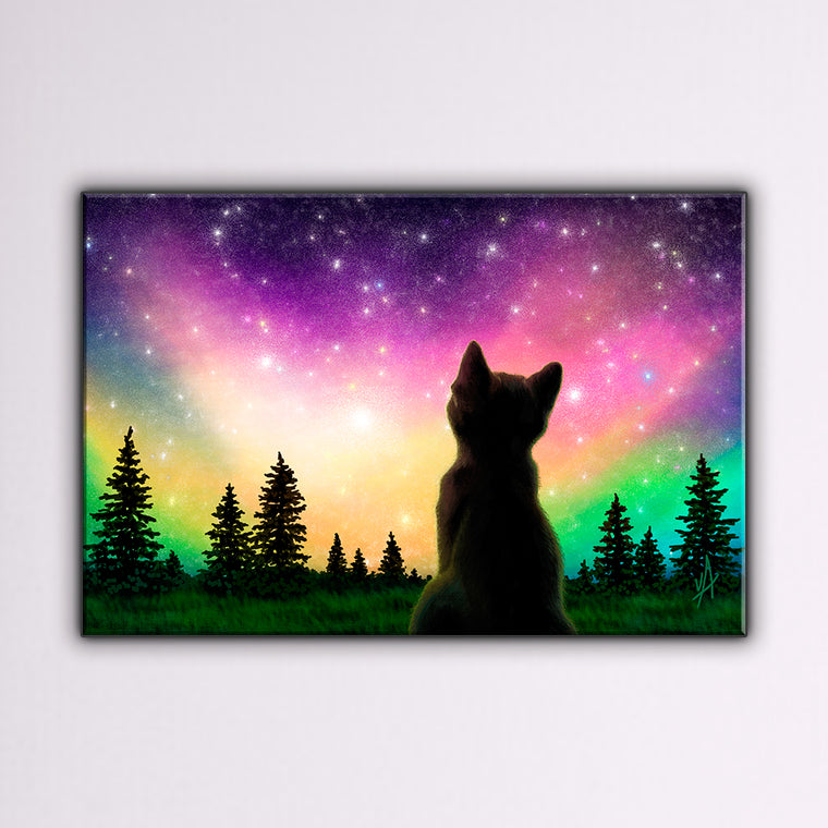 Aurora Full of Stars! Wrapped Canvas Print