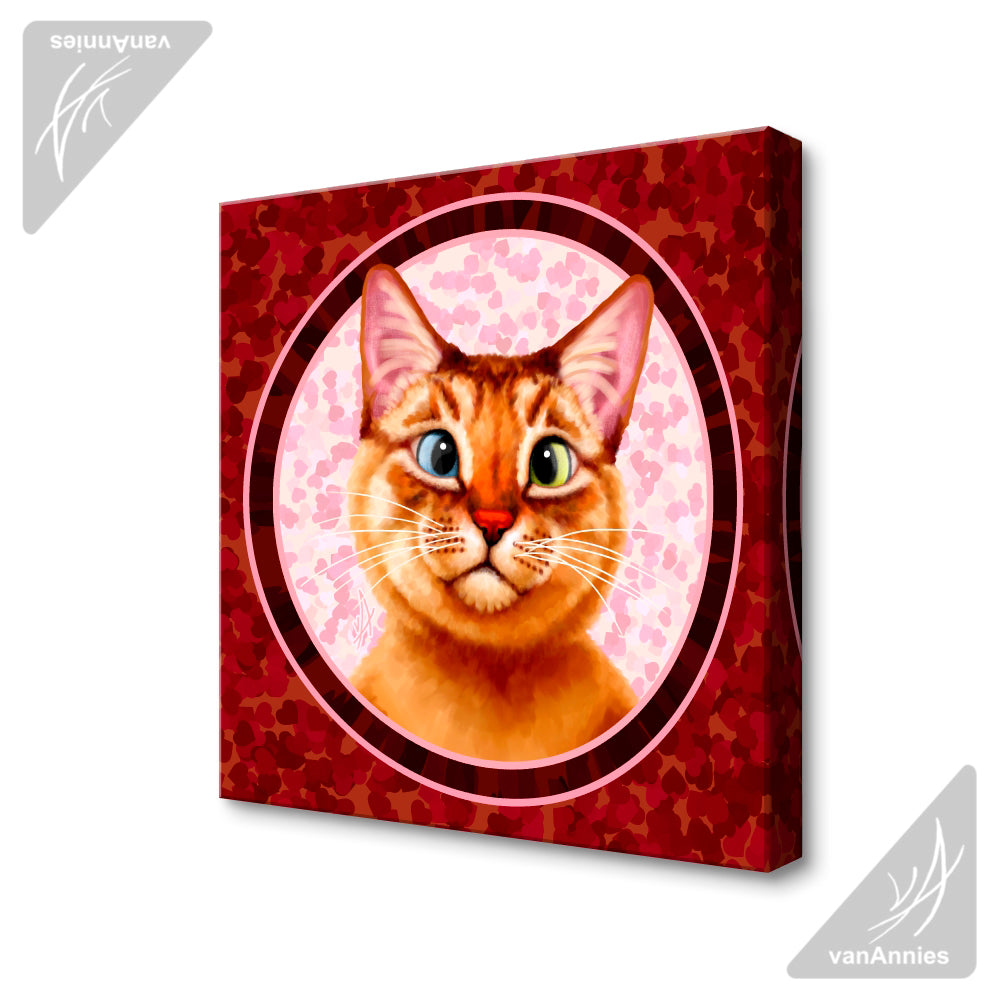 Perfect to Me | Cross Eyed Siamese Cat | Wrapped Canvas Print