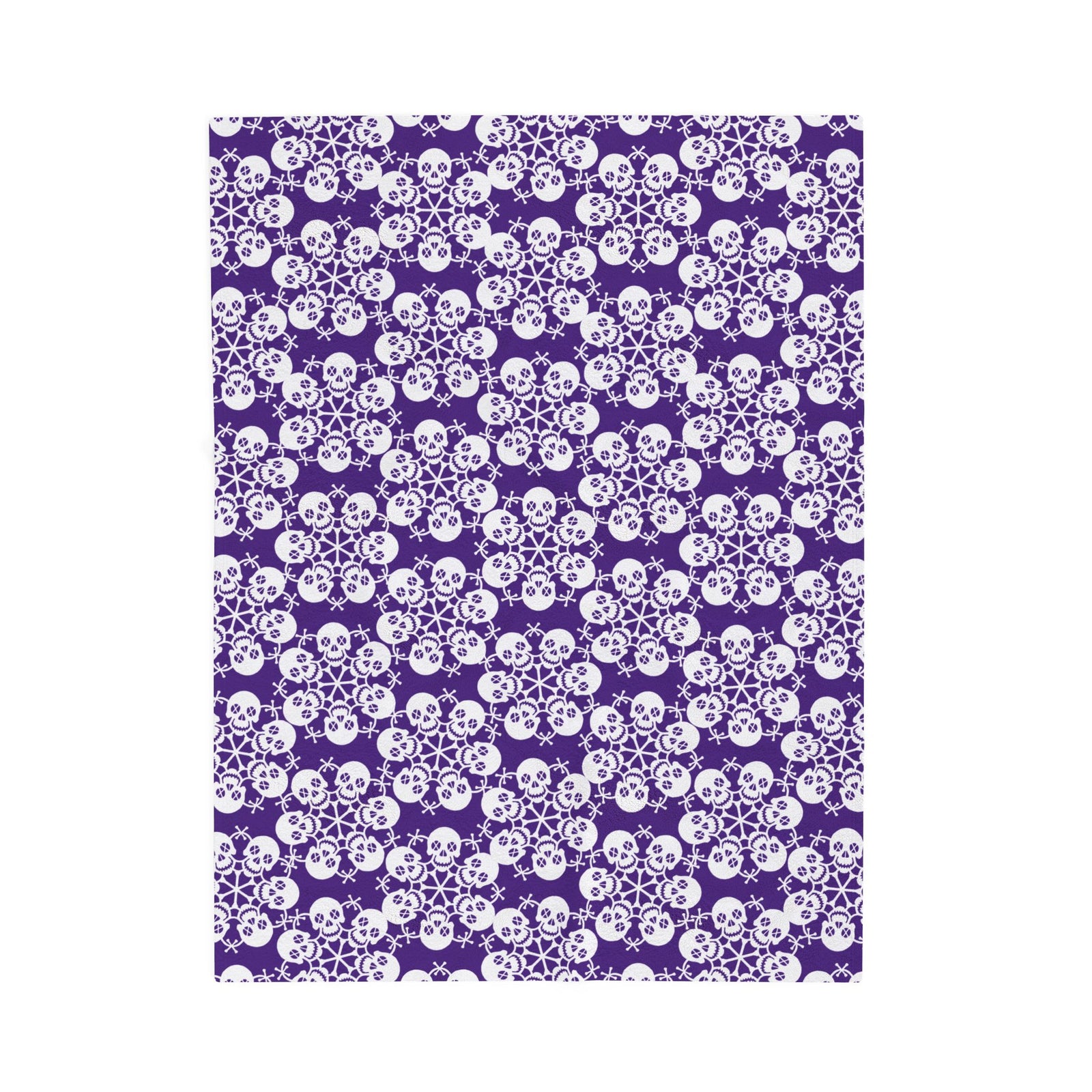 Deathly Snow Flakes - Soft Purple Fleece Blanket (FREE SHIPPING)
