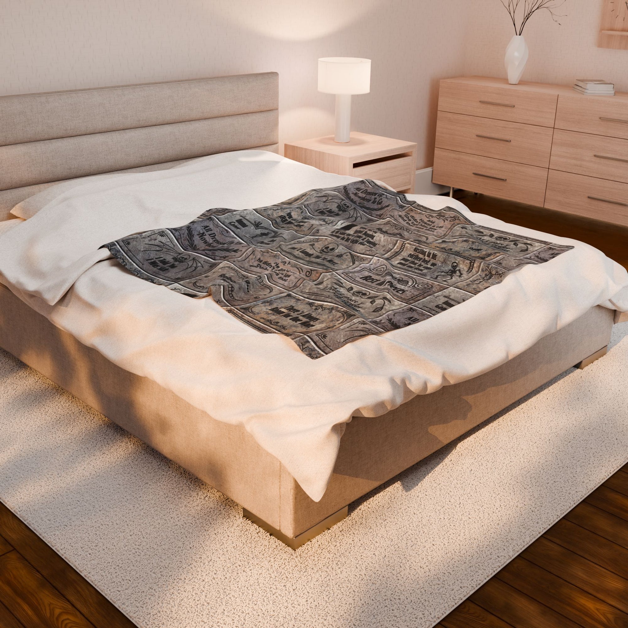 Earthen Bed Headstones - Soft Fleece Blanket (FREE SHIPPING)