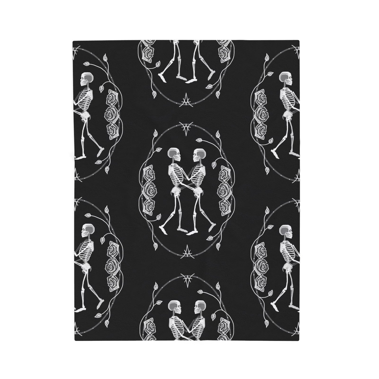 Til Death Do Us Part - Skeleton Couple Soft Fleece Blanket (FREE SHIPPING)