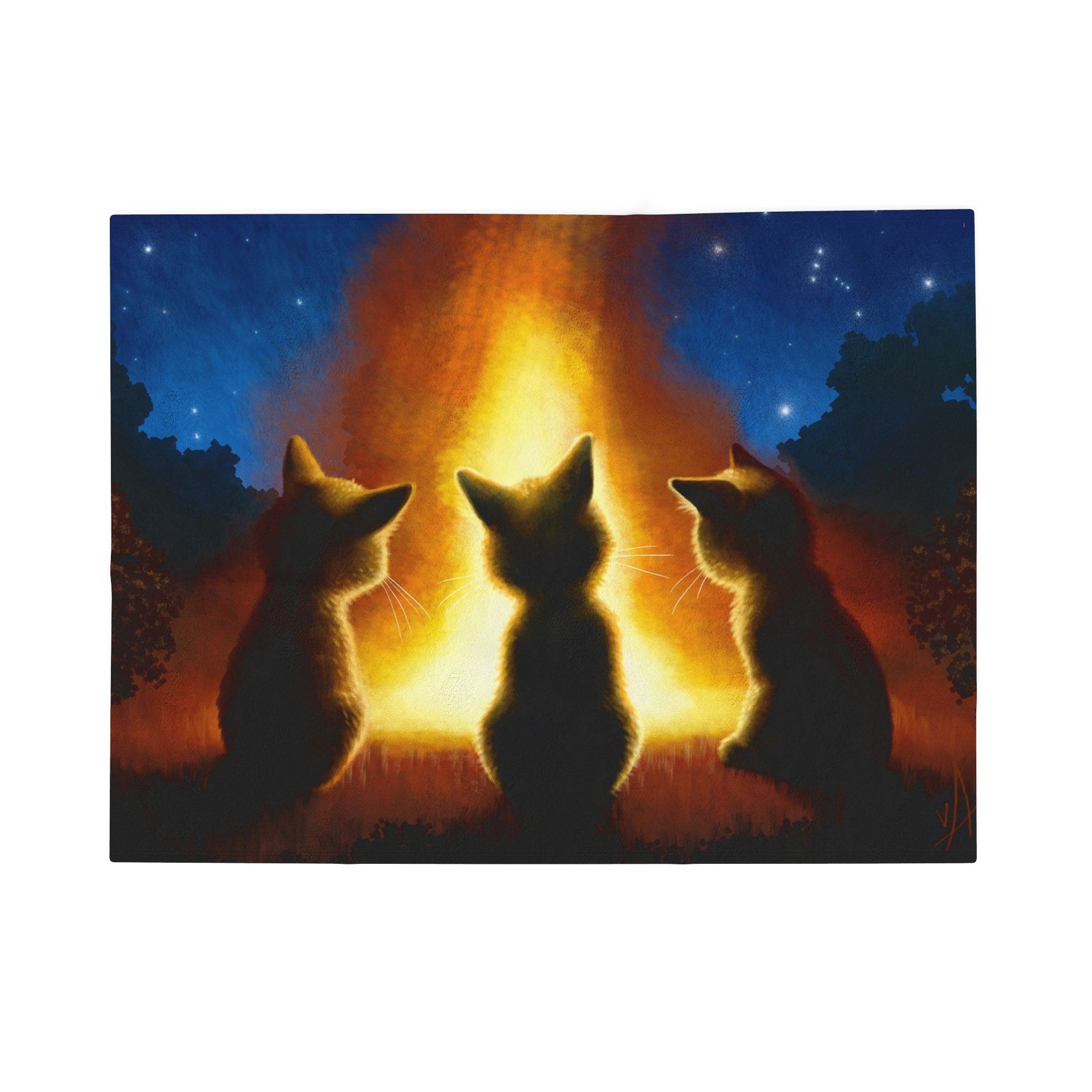 Orion's Fire - Soft Fleece Blanket