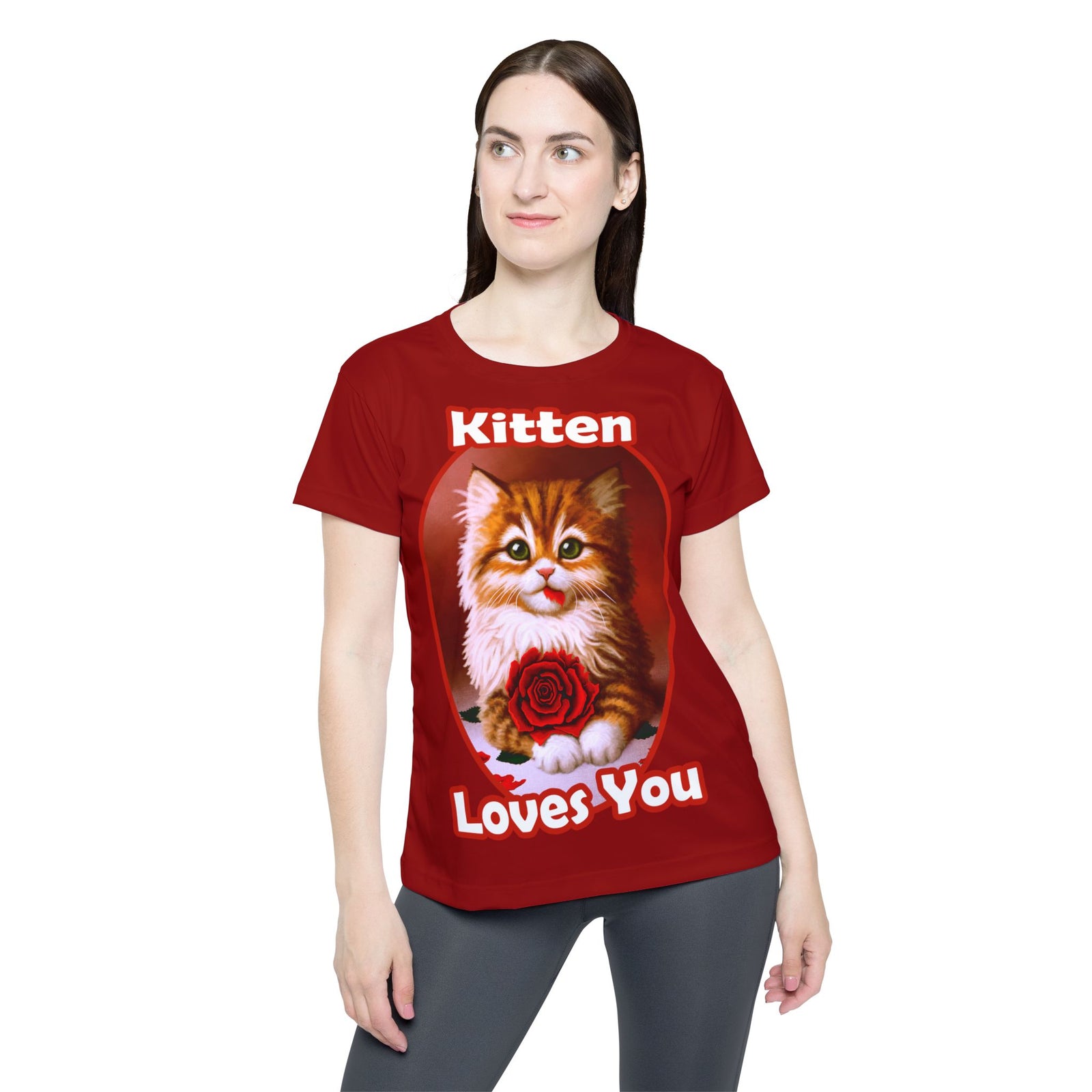 Kitten Loves You T-Shirt Women's Cut (Free Shipping)