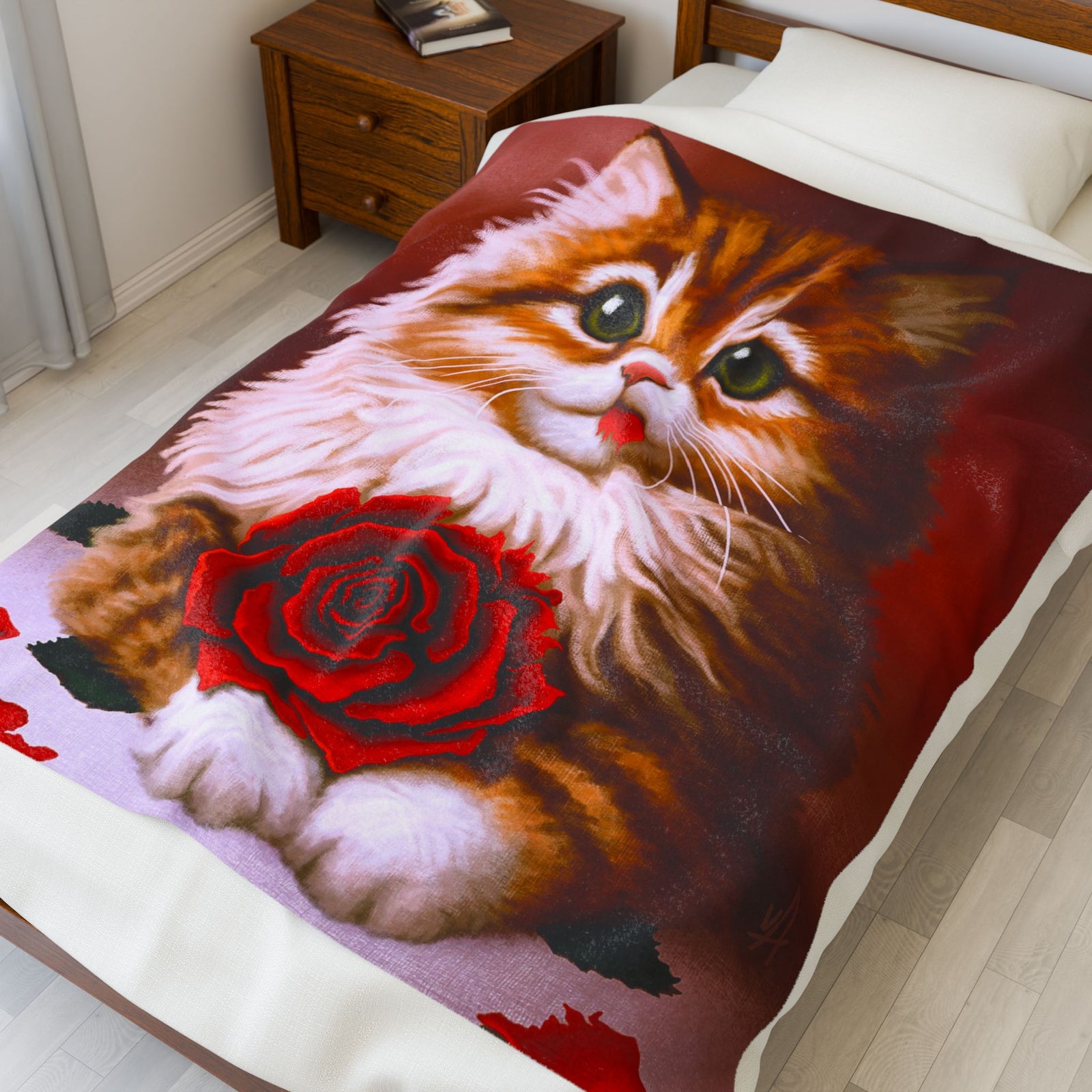 Kitten Loves You - Soft Fleece Blanket (Free Shipping)