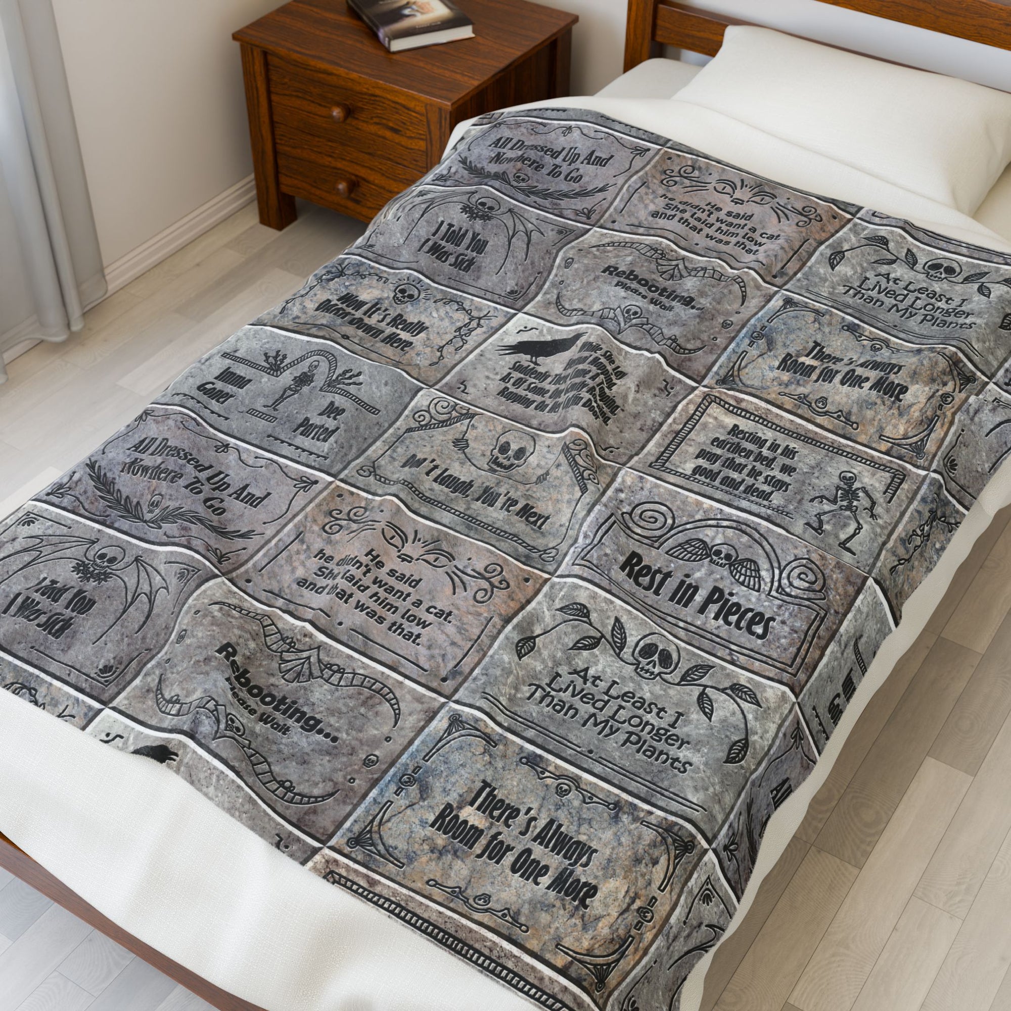 Earthen Bed Headstones - Soft Fleece Blanket (FREE SHIPPING)