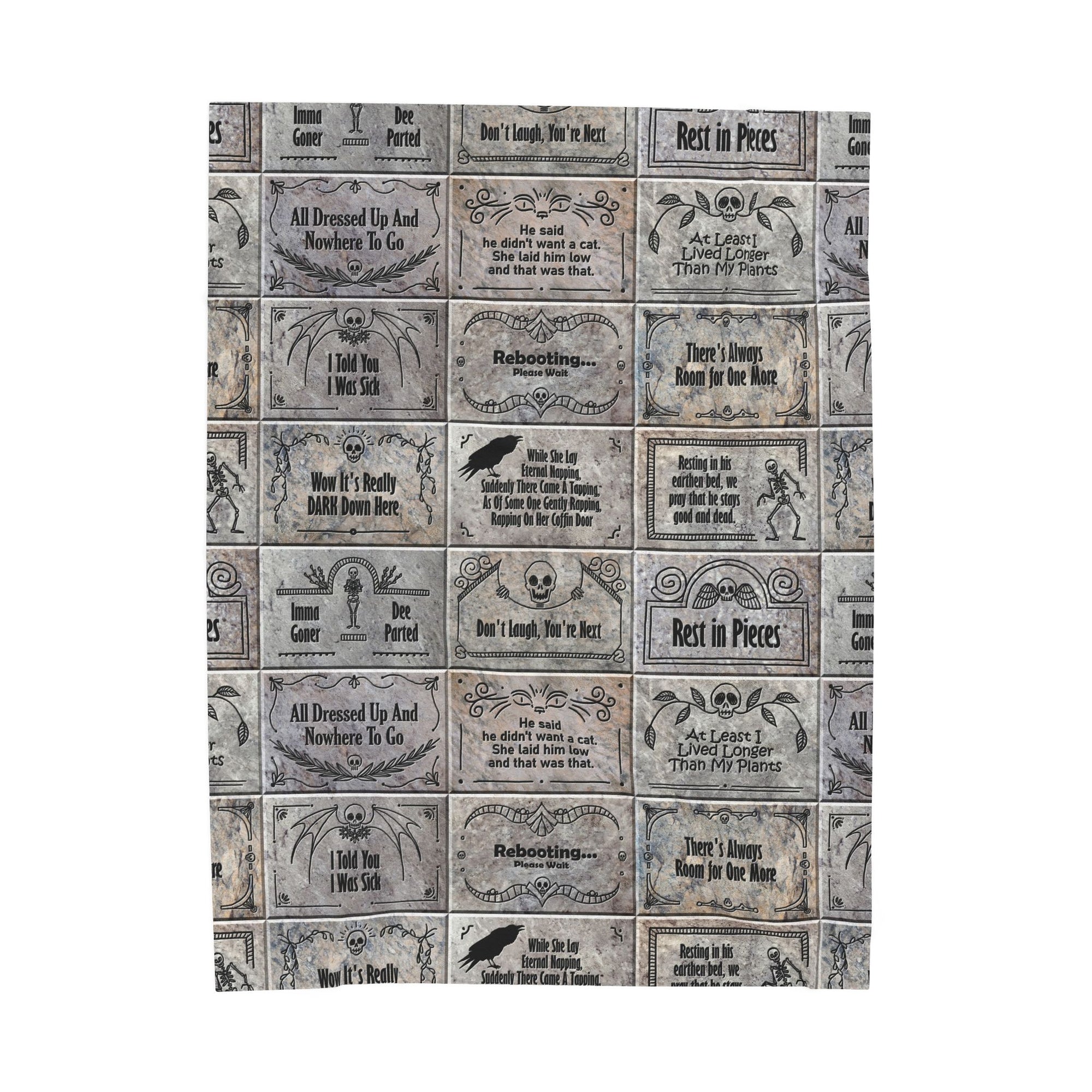Earthen Bed Headstones - Soft Fleece Blanket (FREE SHIPPING)