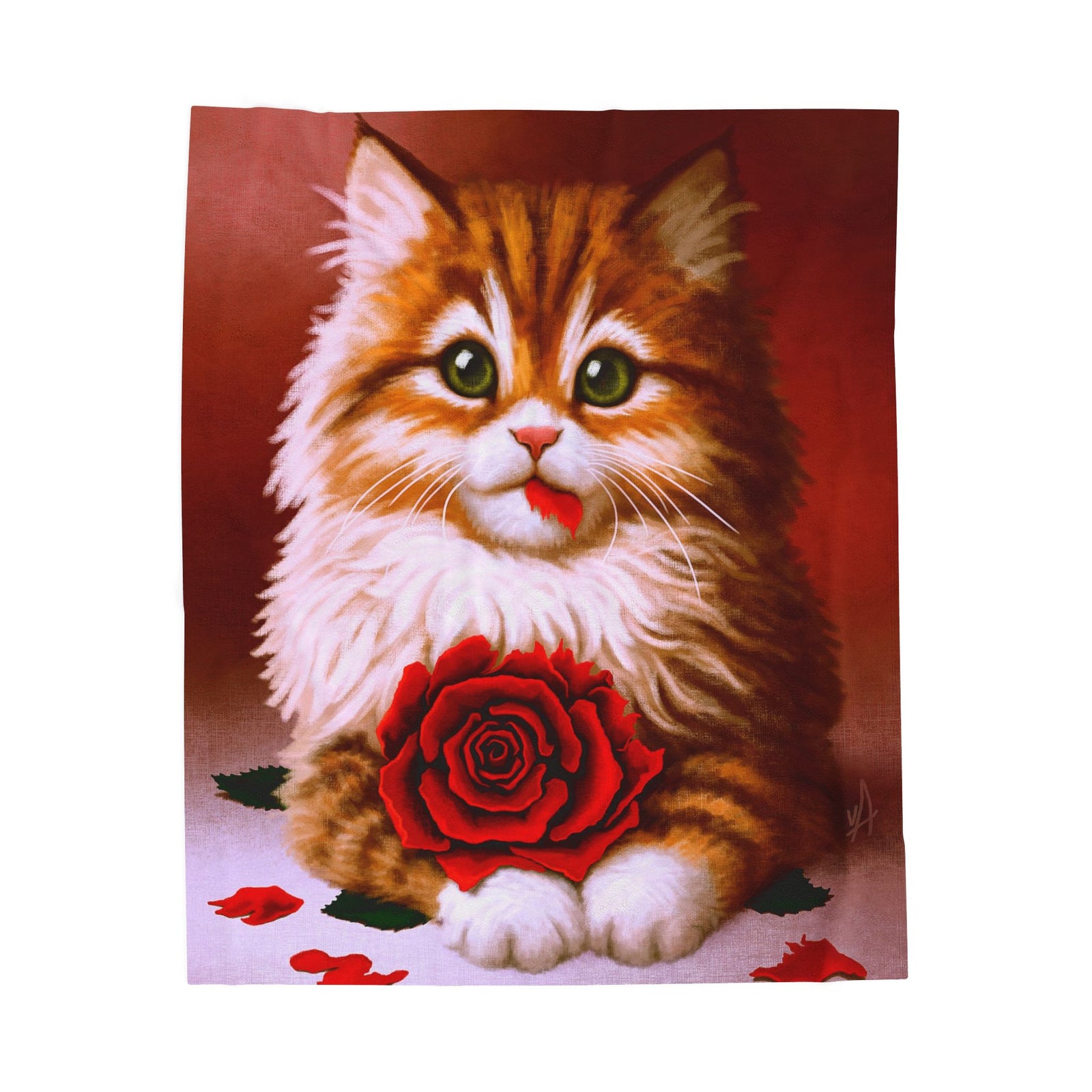 Kitten Loves You - Soft Fleece Blanket (Free Shipping)