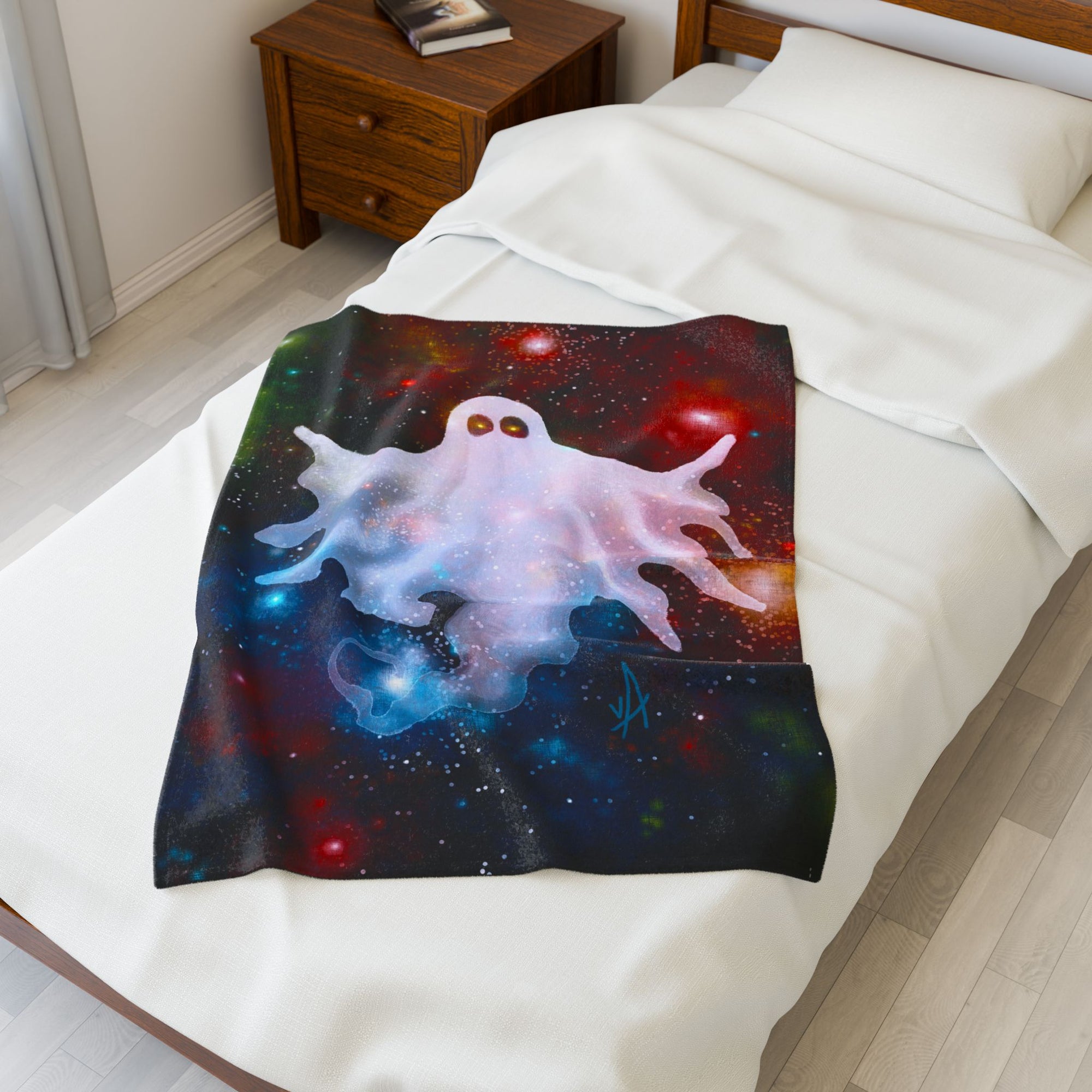 Gaseous Anomaly Outer Space Ghost - Soft Fleece Blanket