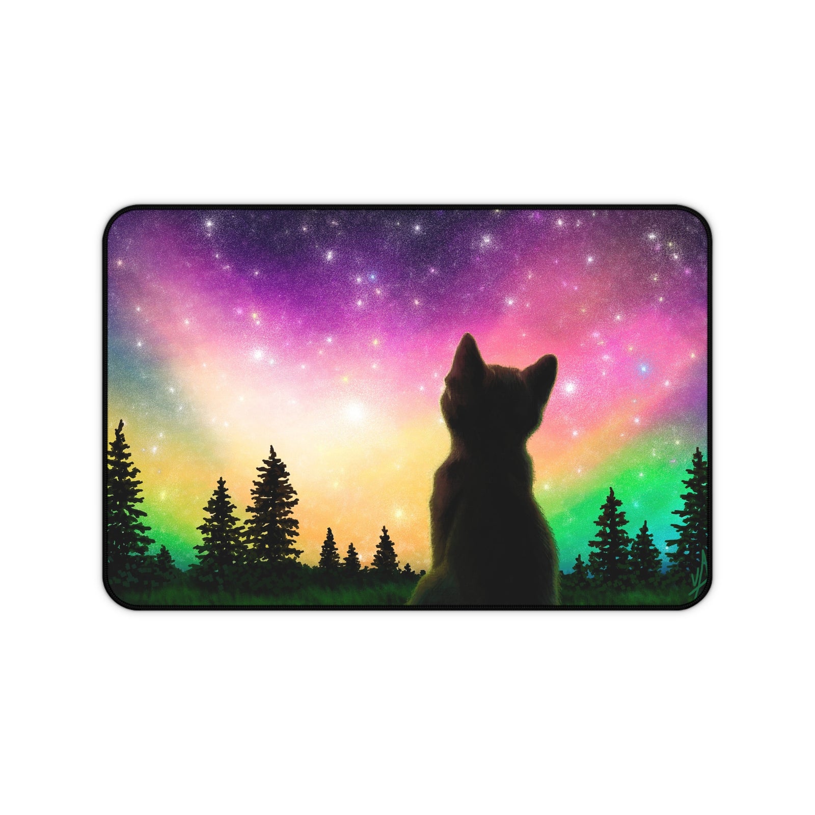 Aurora Full of Stars - Cat Food Mat (Free Shipping)