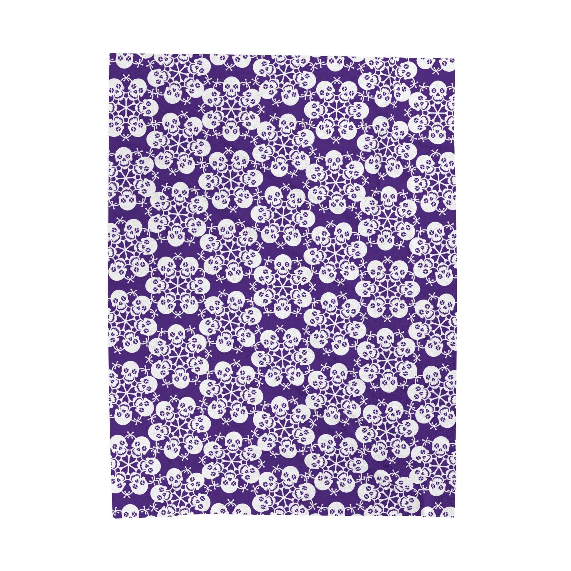 Deathly Snow Flakes - Soft Purple Fleece Blanket (FREE SHIPPING)