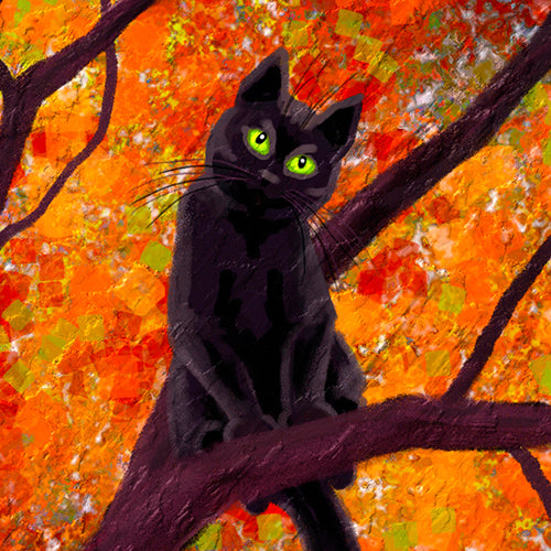 Autumn Encounter Matted Print