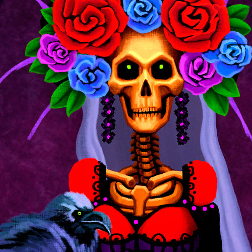 Corvid Catrina! Matted Print