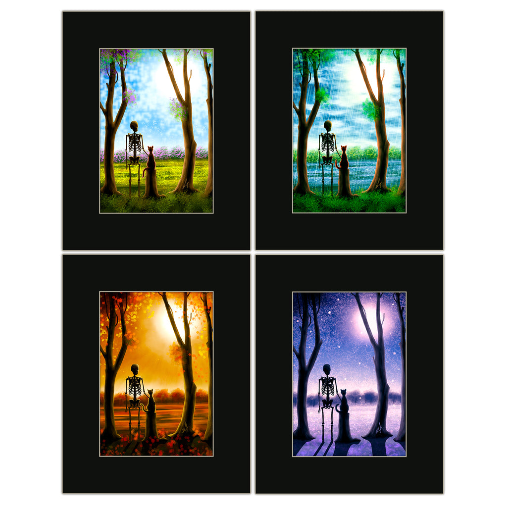 Four Seasons Series Matted Print Set