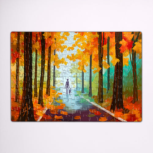 In Search of Afremov! Palette Knife Fall Puzzle