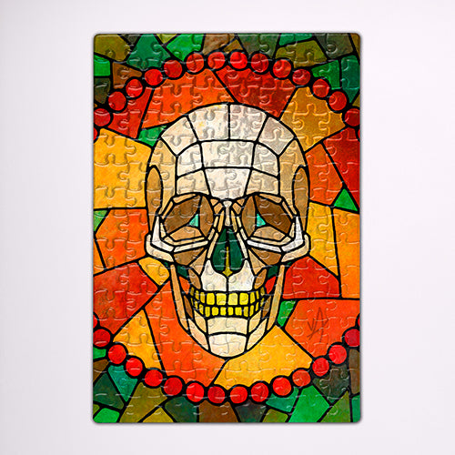 Light After Death! Stained Glass Skull Puzzle