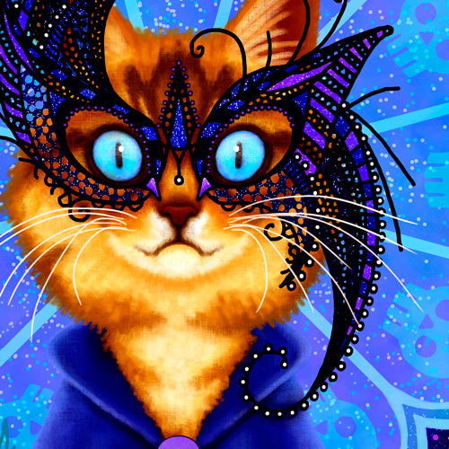 Midnight Masque Matted Print