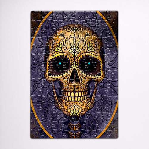 Mirthful Muerto! Grinning Skull Dia de los Muertos Puzzle