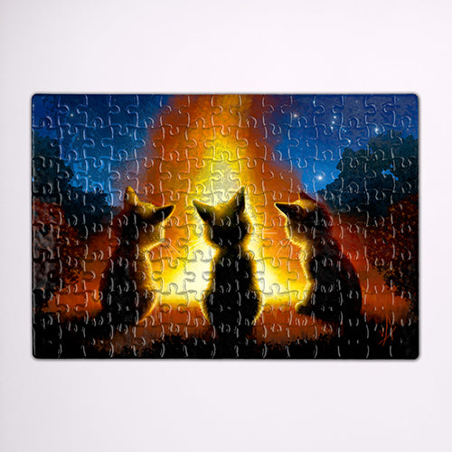 Orion's Fire! Three Kitten Bonfire Puzzle