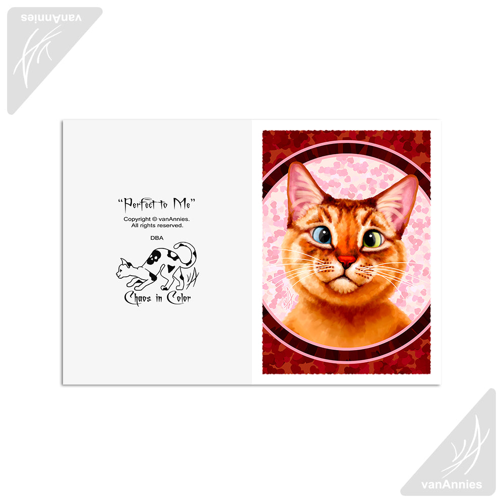 Perfect to Me | Cross Eyed Siamese Cat | Art Card 5x7 Print