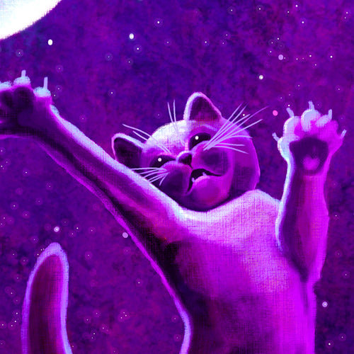 Red Moon Madness Matted Print