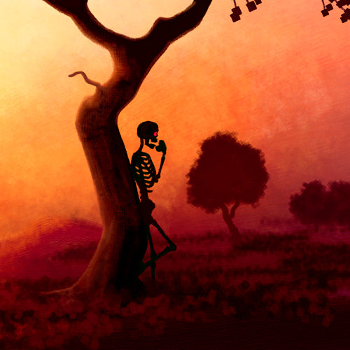 Waiting for Sundown Matted Print