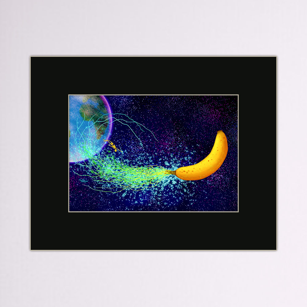 3010: A Banana Odyssey Matted Print
