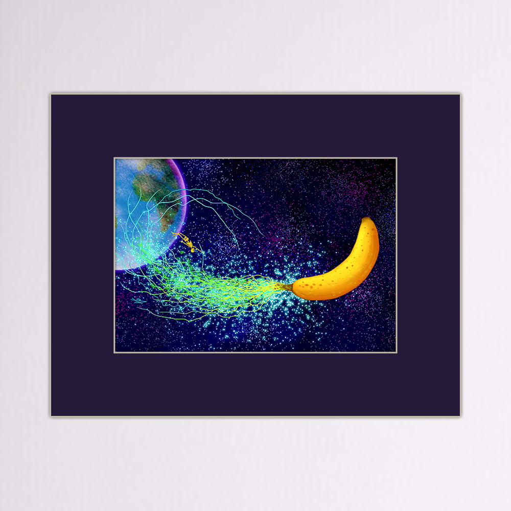 3010: A Banana Odyssey Matted Print