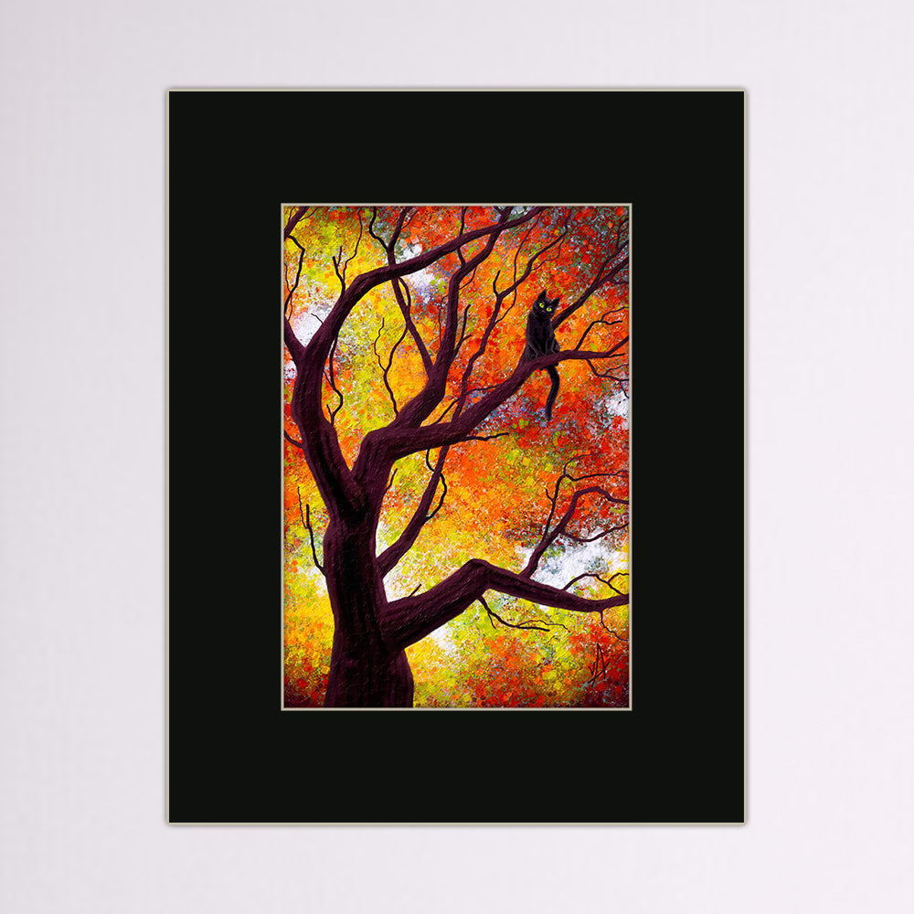 Autumn Encounter Matted Print