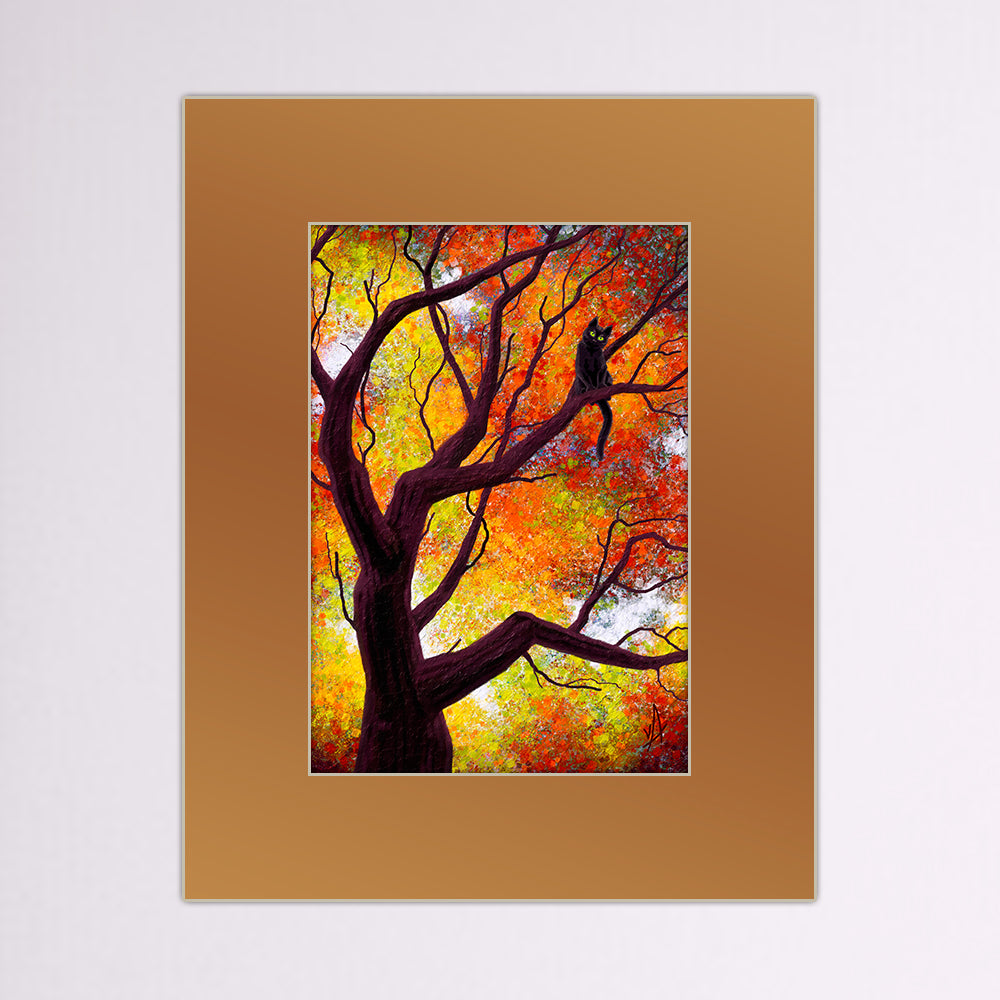 Autumn Encounter Matted Print