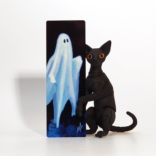 Close Call with a Friendly Ghost! Metal Bookmark